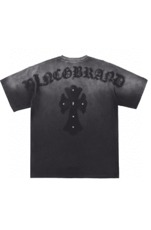 Camisa Chrome Hearts com Detalhes Cinza "Preta"