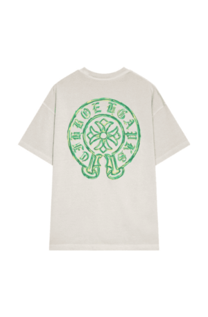 Camisa Chrome Hearts com Logo Fosforescente "Branca"