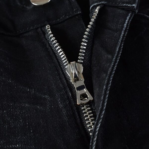 Calça Amiri Jeans Skinny com Logo Bordado "Preta" - Imagem 6