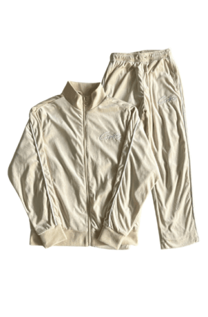 Conjunto Corteiz Allstarz VVS Velour " Bege"