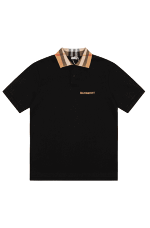 Camisa Polo Burberry com Logo Bordado