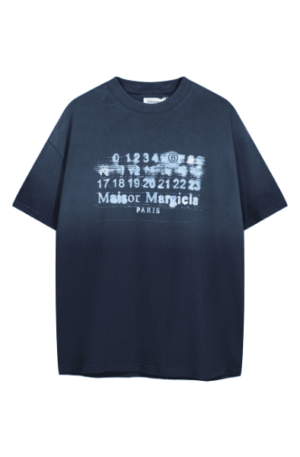 Camisa Maison Margiela com Estampa de números "Azul"