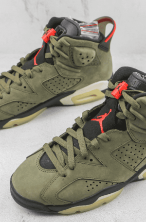Tênis Nike Air Jordan 6 X Cactus Jack "Travis Scott" British Khaki