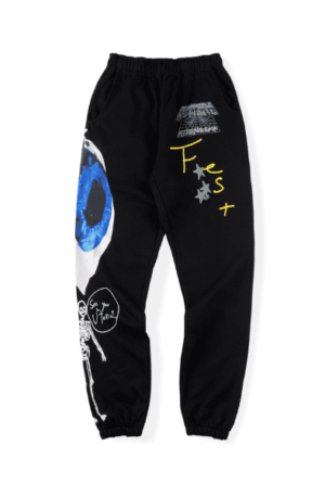 Calça Moletom Travis Scott Cactus Jack Astrofest "Preta"