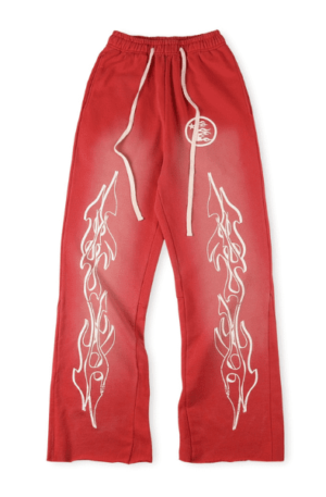 Calça Moletom Hellstar "Vermelha" Flare