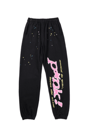 Calça Moletom Sp5der P*NK V2 "Preta"