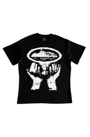 Camisa Corteiz Alcatraz Hand Print "Preta"