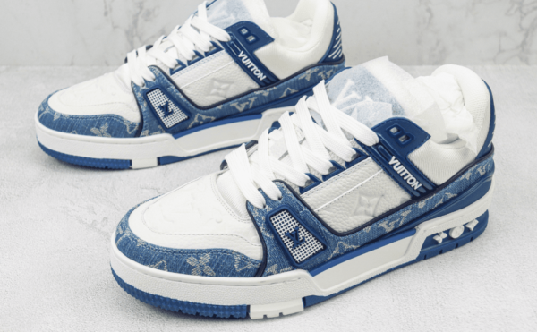 Tênis Louis Vuitton Trainer "Azul/Branco"