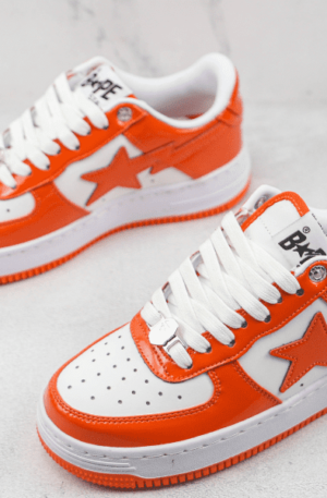 Tênis A Bathing Ape Bape Sta Low Laranja