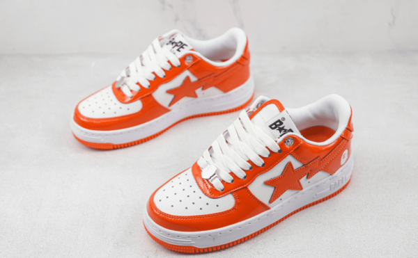 Tênis A Bathing Ape Bape Sta Low Laranja