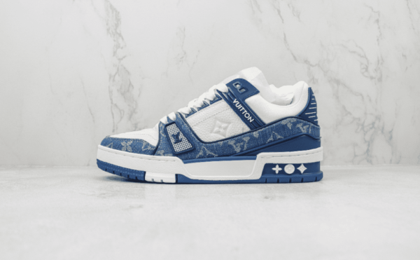 Tênis Louis Vuitton Trainer "Azul/Branco" - Imagem 2