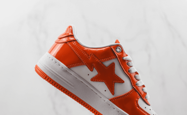 Tênis A Bathing Ape Bape Sta Low Laranja - Imagem 4