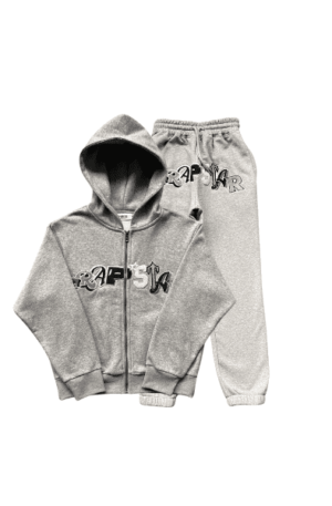 Conjunto Trapstar Widcard com Zipe "Cinza"