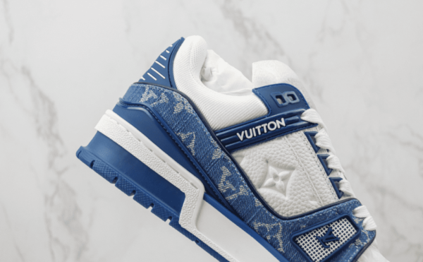 Tênis Louis Vuitton Trainer "Azul/Branco" - Imagem 5