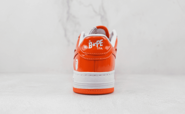 Tênis A Bathing Ape Bape Sta Low Laranja - Imagem 5