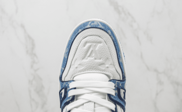 Tênis Louis Vuitton Trainer "Azul/Branco" - Imagem 6