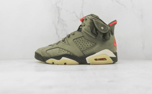 Tênis Nike Air Jordan 6 X Cactus Jack "Travis Scott" British Khaki - Imagem 2