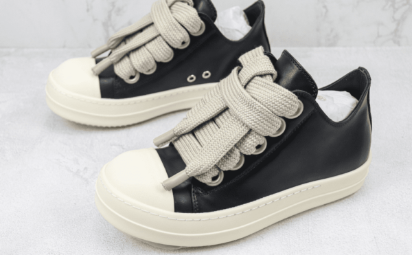 Tênis Rick Owens Luxor Jumbo Padded Low 'Black Milk'