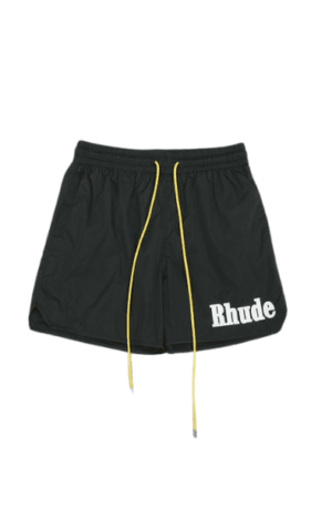 Short Rhude com Logo Bordado"Preto"