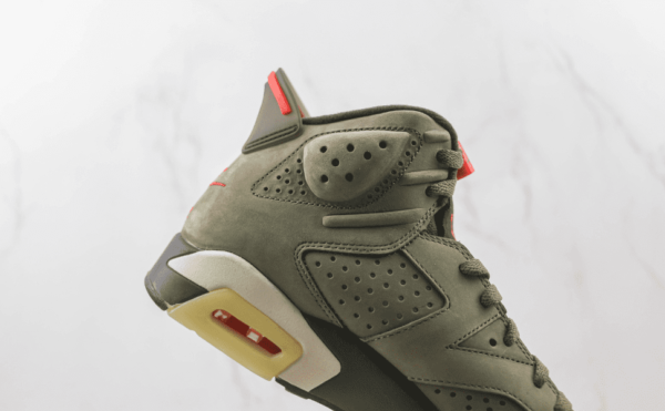 Tênis Nike Air Jordan 6 X Cactus Jack "Travis Scott" British Khaki - Imagem 5
