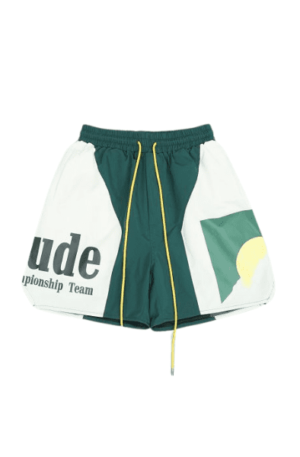 Short Rhude Moonlight"Verde/Branco"