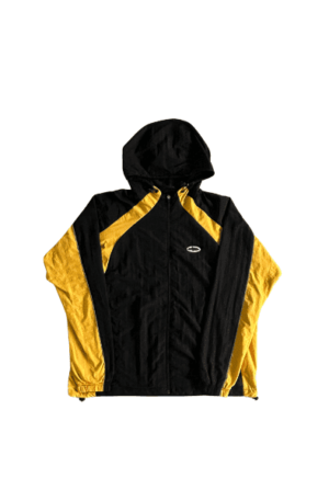 Jaqueta Corteiz Alcatraz Sun & Rain Windbreaker "Preto/Amarela"