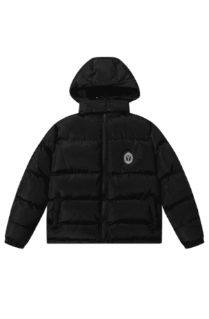 Jaqueta Puffer Trapstar Irongate Hooded"Preto"