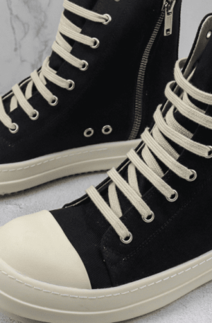 Tênis Rick Owens DRKSHDW Ramones Canvas High