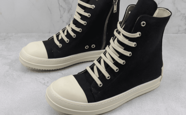 Tênis Rick Owens DRKSHDW Ramones Canvas High