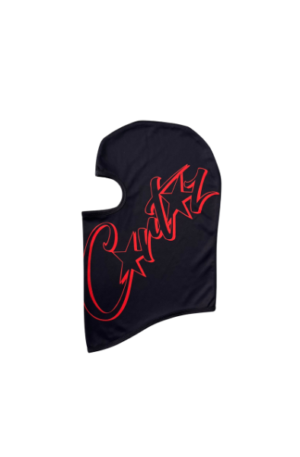 Balaclava Corteiz com Logo Vermelha "Preto"