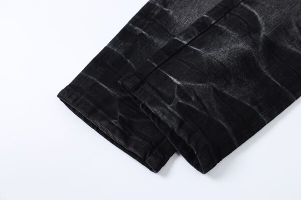 Calça Amiri Jeans Skinny com Trigre bordado "Preta" - Imagem 3