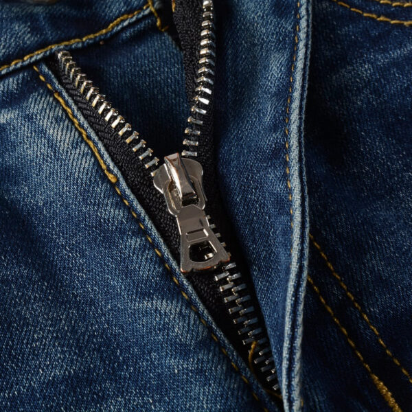 Calça Amiri Jeans Skinny com Logo Bordado "Azul" - Imagem 7