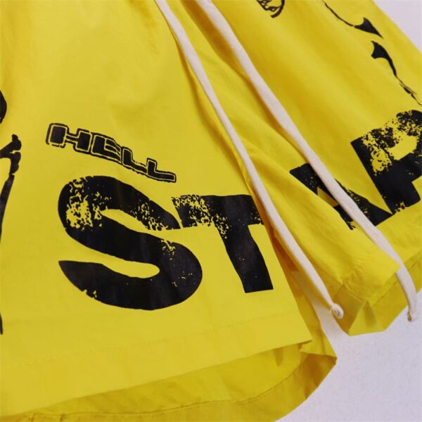 Short Hellstar com Estampa de Chamas "Amarelo" - Imagem 6