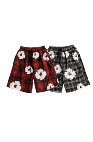 Short  Denim Tears Xadrez Kapok