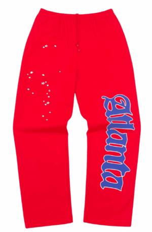 Calça Moletom Sp5der Atlanta Open Leg "Vermelha"