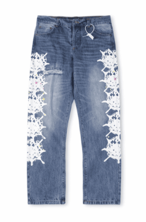 Calça Jeans Sp5der Vintage Web Denim "Azul"