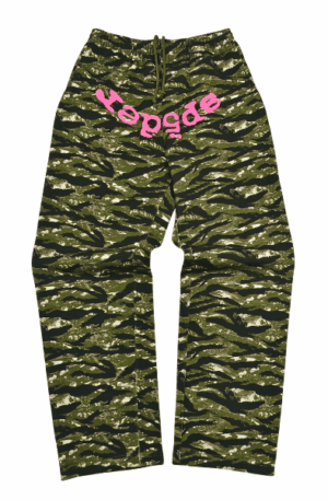 Calça Moletom Sp5der Og Web V2 'Tiger Camo'