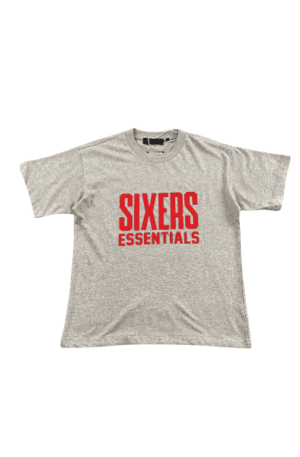 Camisa Fear of God Essentials x NBA Sixers "Cinza"