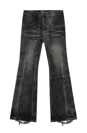 Calça Jeans Flare Balenciaga Lost Tape