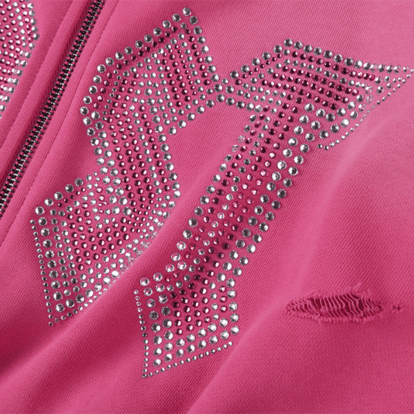 Jaqueta Lost Intricacy Rhinestone (Rosa) - Imagem 5