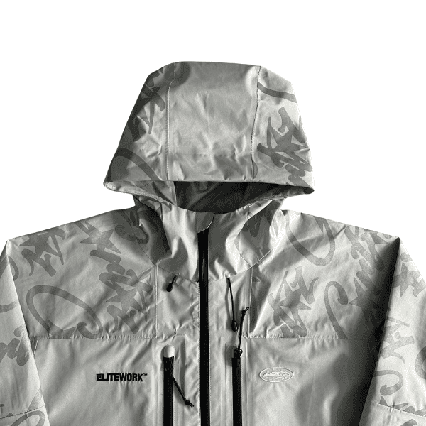 Jaqueta Corteiz Elitework Waterproof Shell (Branca) - Imagem 3