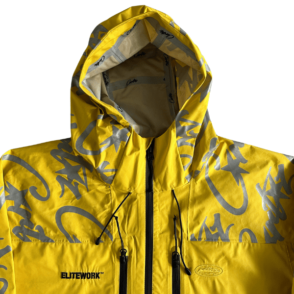 Jaqueta Corteiz Elitework Waterproof Shell(Amarelo) - Imagem 3