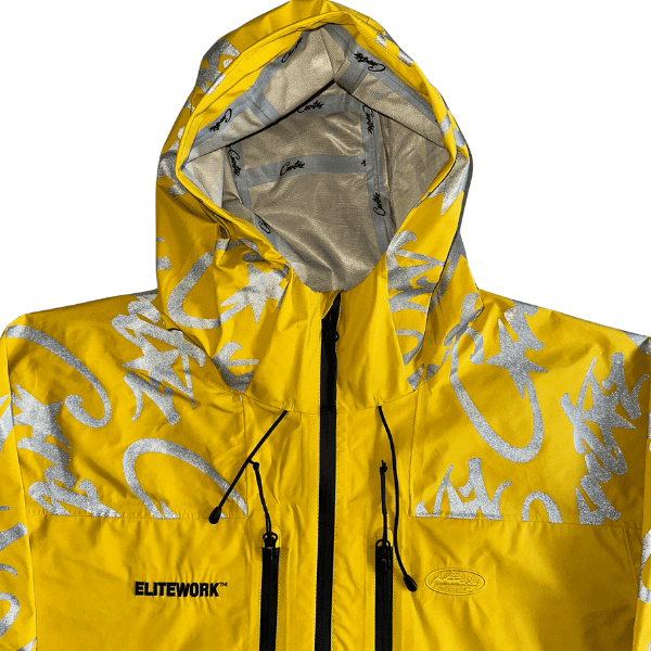 Jaqueta Corteiz Elitework Waterproof Shell(Amarelo) - Imagem 4