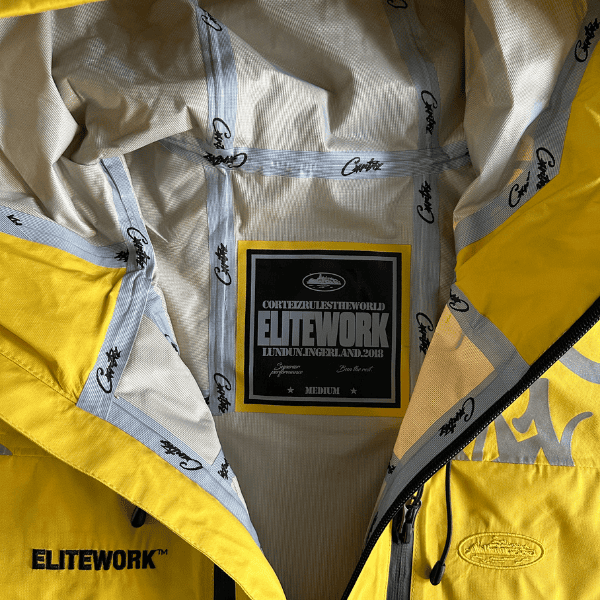 Jaqueta Corteiz Elitework Waterproof Shell(Amarelo) - Imagem 5