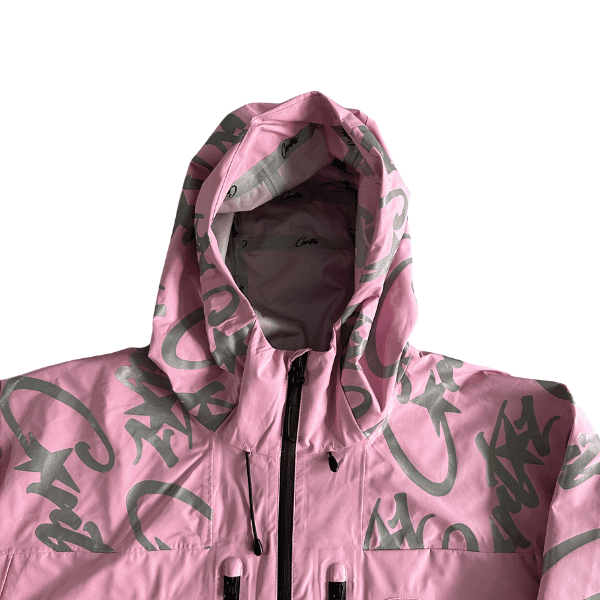Jaqueta Corteiz Elitework Waterproof Shell(Rosa) - Imagem 3