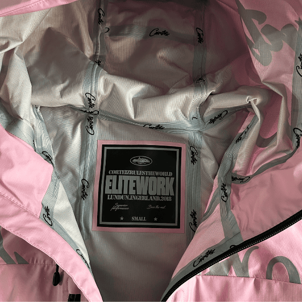 Jaqueta Corteiz Elitework Waterproof Shell(Rosa) - Imagem 5
