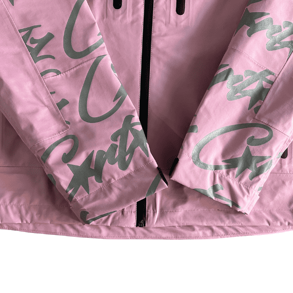 Jaqueta Corteiz Elitework Waterproof Shell(Rosa) - Imagem 6