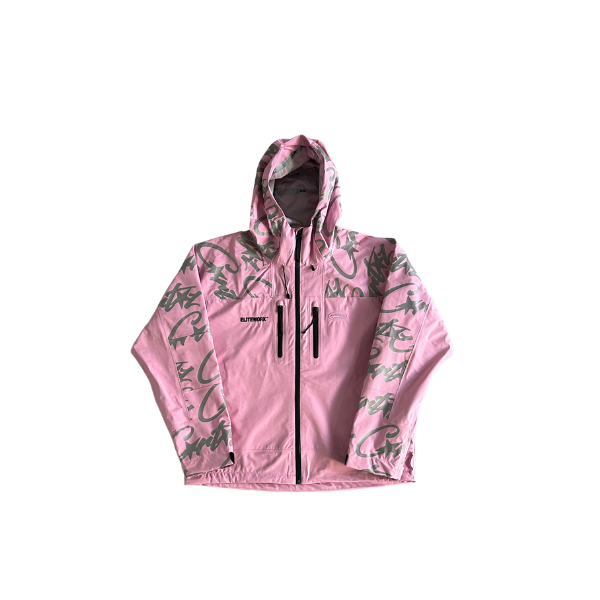 Jaqueta Corteiz Elitework Waterproof Shell(Rosa)
