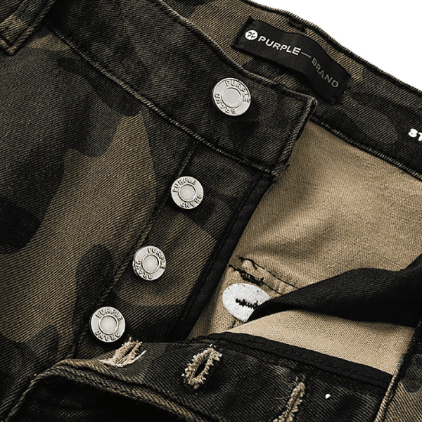 Calça Jeans Purple Brand Camuflada Flare (Verde) - Imagem 10