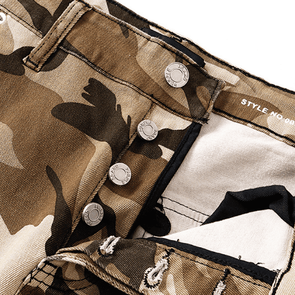 Calça Jeans Purple Brand Camuflada Flare (Laranja) - Imagem 4
